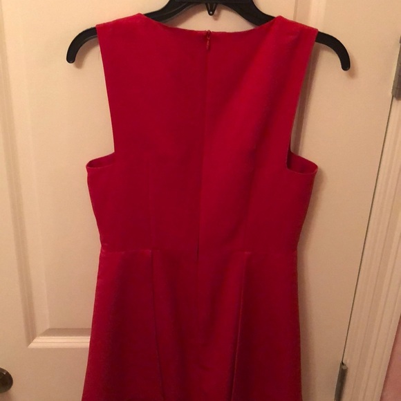Finders Keepers Frame asymmetrical red mini dress - Picture 6 of 11
